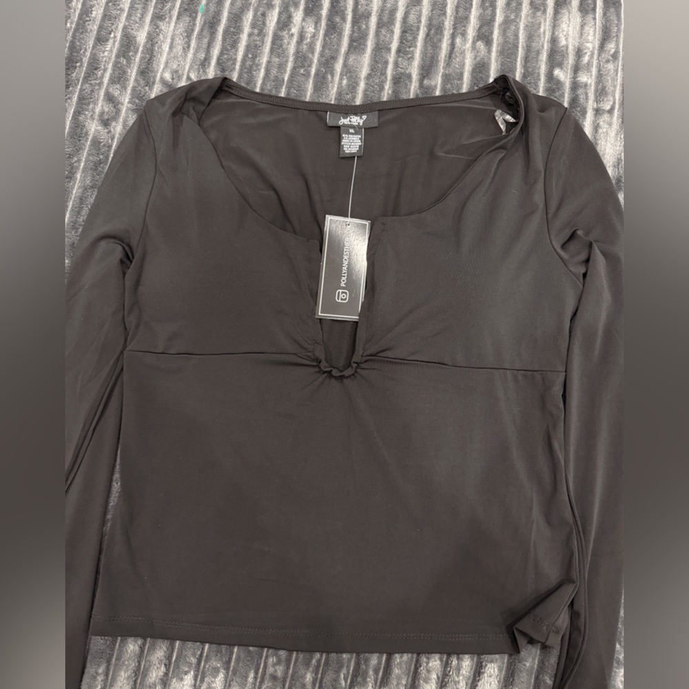 NWT Elegant Black Blouse